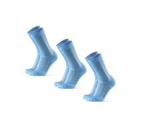 DANISH ENDURANCE Calcetines Running Altos, Anti Rozaduras, 3 o 5 Pack, Azul Claro, 39-42