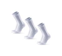 DANISH ENDURANCE Calcetines Running Altos, Anti Rozaduras, 3 o 5 Pack, Blanco, 43-47