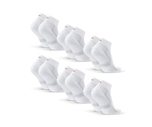 DANISH ENDURANCE Calcetines Tobilleros, 3 y 6 Pack Blanco 35-38