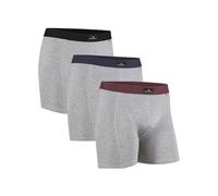 DANISH ENDURANCE Calzoncillos Hombre, Algodón, 3 y 10 Pack MC (1xGris/Negro, 1xGris/Azul Marino Azul, 1xGris/Bordeaux) L