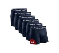 DANISH ENDURANCE Calzoncillos Hombre Boxer Algodon Premium, Pack de 6, Azul Marino, XL