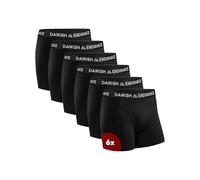DANISH ENDURANCE Calzoncillos Hombre Boxer Algodon Premium, Pack de 6, Negro, XXXL