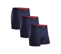 DANISH ENDURANCE Calzoncillos Hombre Boxer de Bambu, con o Sin Bragueta, Suaves y Elásticos, 3 Pack, Azul Marino, 4XL