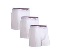 DANISH ENDURANCE Calzoncillos Hombre Boxer de Bambu, con o Sin Bragueta, Suaves y Elásticos, 3 Pack, Blanco, 2XL