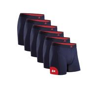 DANISH ENDURANCE Calzoncillos Hombre Boxer de Bambu, con o Sin Bragueta, Suaves y Elásticos, 6 Pack, Azul Marino, 3XL