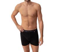 DANISH ENDURANCE Calzoncillos Hombre Boxer de Lana Merino, Transpirables, Pack de 1, con o Sin Bolsillo, Negro Melange, XXL