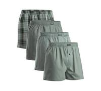 DANISH ENDURANCE Calzoncillos Hombre Boxer de Tela, 100% Algodon Organico Premium, Pack de 4 y 6, Mezcla de Verdes/Rayas Variadas, 4XL