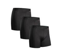 DANISH ENDURANCE Calzoncillos Hombre Boxer Deportivos, Ajustados y Transpirables, Pack de 3, Negro, M