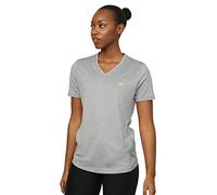 DANISH ENDURANCE Camiseta de Manga Corta de Running para Mujer, Ropa de Entrenamiento, Cuello Redondo…, Gris Melange, L
