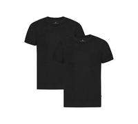 DANISH ENDURANCE Camiseta Manga Corta Merino, 1 y 2 Pack Negro M