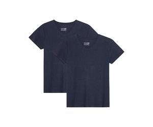 DANISH ENDURANCE Camiseta Mujer, 2 Pack Dark Azul Marino XL