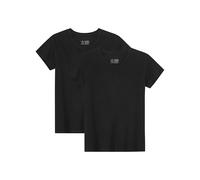 DANISH ENDURANCE Camiseta Mujer, 2 Pack Jet Negro XL