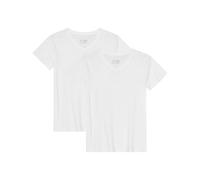 DANISH ENDURANCE Camiseta Mujer, 2 Pack Pure Blanco L