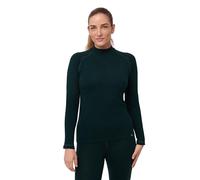 DANISH ENDURANCE Camiseta Térmica de Lana Merino para Mujer, Capa Base para el Frío Extremo, Verde Oscuro, L