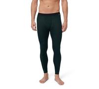 DANISH ENDURANCE Pantalones Térmicos de Lana Merino Hombre, Leggings Térmicos, Capa Base, con o Sin Abertura Frontal, Verde Oscuro, XL