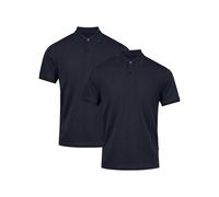 DANISH ENDURANCE Polo Hombre Manga Corta en Algodón Orgánico, 1 o 2 Pack, Azul Marino, M