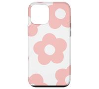 Danish Pastel Aesthetic Daisy Flower Preppy Blush Pink Carcasa para iPhone 12 Mini