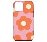 Danish Pastel Aesthetic Daisy Flower Preppy Burnt Orange Carcasa para iPhone 12 Mini