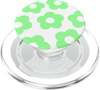 Danish Pastel Aesthetic Daisy Flower Preppy Green PopSockets PopGrip para MagSafe
