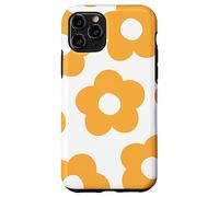 Danish Pastel Aesthetic Daisy Flower Preppy Light Orange Carcasa para iPhone 11 Pro