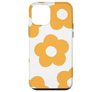 Danish Pastel Aesthetic Daisy Flower Preppy Light Orange Carcasa para iPhone 12 Mini