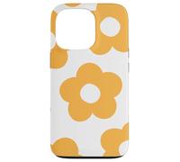 Danish Pastel Aesthetic Daisy Flower Preppy Light Orange Carcasa para iPhone 13 Pro