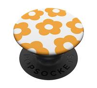 Danish Pastel Aesthetic Daisy Flower Preppy Light Orange PopSockets PopGrip Adhesivo