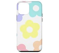 Danish Pastel Daisy Flowers Preppy Aesthetics Girly Carcasa para iPhone 12 Mini
