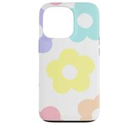 Danish Pastel Daisy Flowers Preppy Aesthetics Girly Carcasa para iPhone 13 Pro