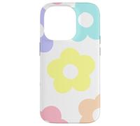 Danish Pastel Daisy Flowers Preppy Aesthetics Girly Carcasa para iPhone 14 Pro