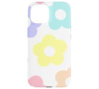 Danish Pastel Daisy Flowers Preppy Aesthetics Girly Carcasa para iPhone 15
