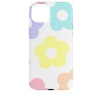 Danish Pastel Daisy Flowers Preppy Aesthetics Girly Carcasa para iPhone 15 Plus