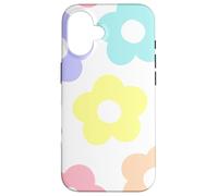 Danish Pastel Daisy Flowers Preppy Aesthetics Girly Carcasa para iPhone 16