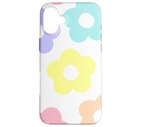 Danish Pastel Daisy Flowers Preppy Aesthetics Girly Carcasa para iPhone 16 Plus