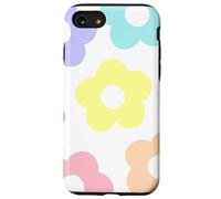 Danish Pastel Daisy Flowers Preppy Aesthetics Girly Carcasa para iPhone SE (2020) / 7/8