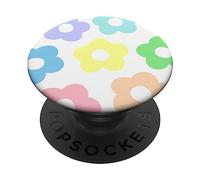 Danish Pastel Daisy Flowers Preppy Aesthetics Girly PopSockets PopGrip Adhesivo