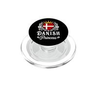 Danish Princess Denmark Flag Proud Danish Girl PopSockets PopGrip para MagSafe