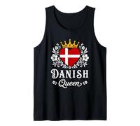 Danish Queen Denmark Flag Proud Danish Woman Camiseta sin Mangas