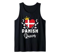 Danish Queen Denmark Flag Proud Danish Woman Camiseta sin Mangas