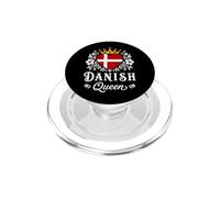 Danish Queen Denmark Flag Proud Danish Woman PopSockets PopGrip para MagSafe