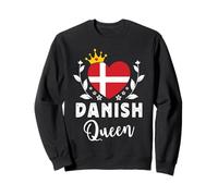 Danish Queen Denmark Flag Proud Danish Woman Sudadera