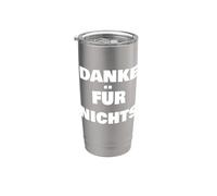 DANKE FÜR NICHTS Vaso térmico de acero inoxidable de doble pared