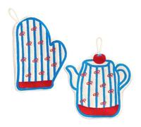 Danlai 2 Toallas De Mano De Forro Polar Coral, Paño Absorbente De Microfibra con Asa para Colgar, para Uso Doméstico En Cocina Y Baño.