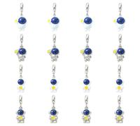 DanLingJewelry 16 colgantes de astronauta europeo, esmaltados, universo, espacial, con estrella, agujero grande, para hacer joyas