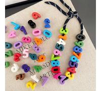 DanLingJewelry 200 pulseras acrílicas con números del 0 al 9 al azar con agujero grande, cuentas coloridas con números 3D para hacer joyas