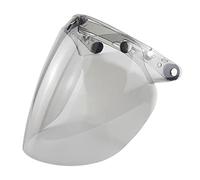 DANLINI Lente para Cascos de Motocicleta, Visera de Casco de Cara Abierta 3 Visera de protección a presión Casco Colorido Visera de Burbuja Accesorios para Cascos de Motocicleta Light Tea
