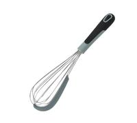 DANNMPX Batidor Huevos Batidor De Pastel Crema Casero del Mezclador Raspador Silicón Huevos Acero Inoxidable PDA Las Fuentes La Hornada Utensilios Cocina(Rot)