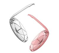 DANNMPX Estuche para Joyas 2 Uds Caja Organizadora De Almacenamiento Portátil Transparente con Tapa 4 Rejilla Bonita Pastillero para Anillo, Pulsera, Collar, Pendientes Organizador(B)