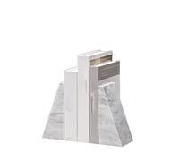 DANNMPX Sujetalibros Sujetalibros De Mármol para Estantes, Extremos Libros Antideslizantes, Organizador Soportes Resistente De Decorativo(B)