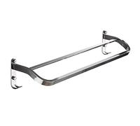 DANNMPX Toalleros Baño Toallero De Acero Inoxidable 304, Toallero De Cocina, Barra Colgante Doble, Estante De Baño, Colgador De Torre Cuelga Toallas Baño(50cm)